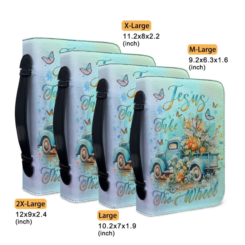 Personalized Jesus Take The Wheel Bible Cover