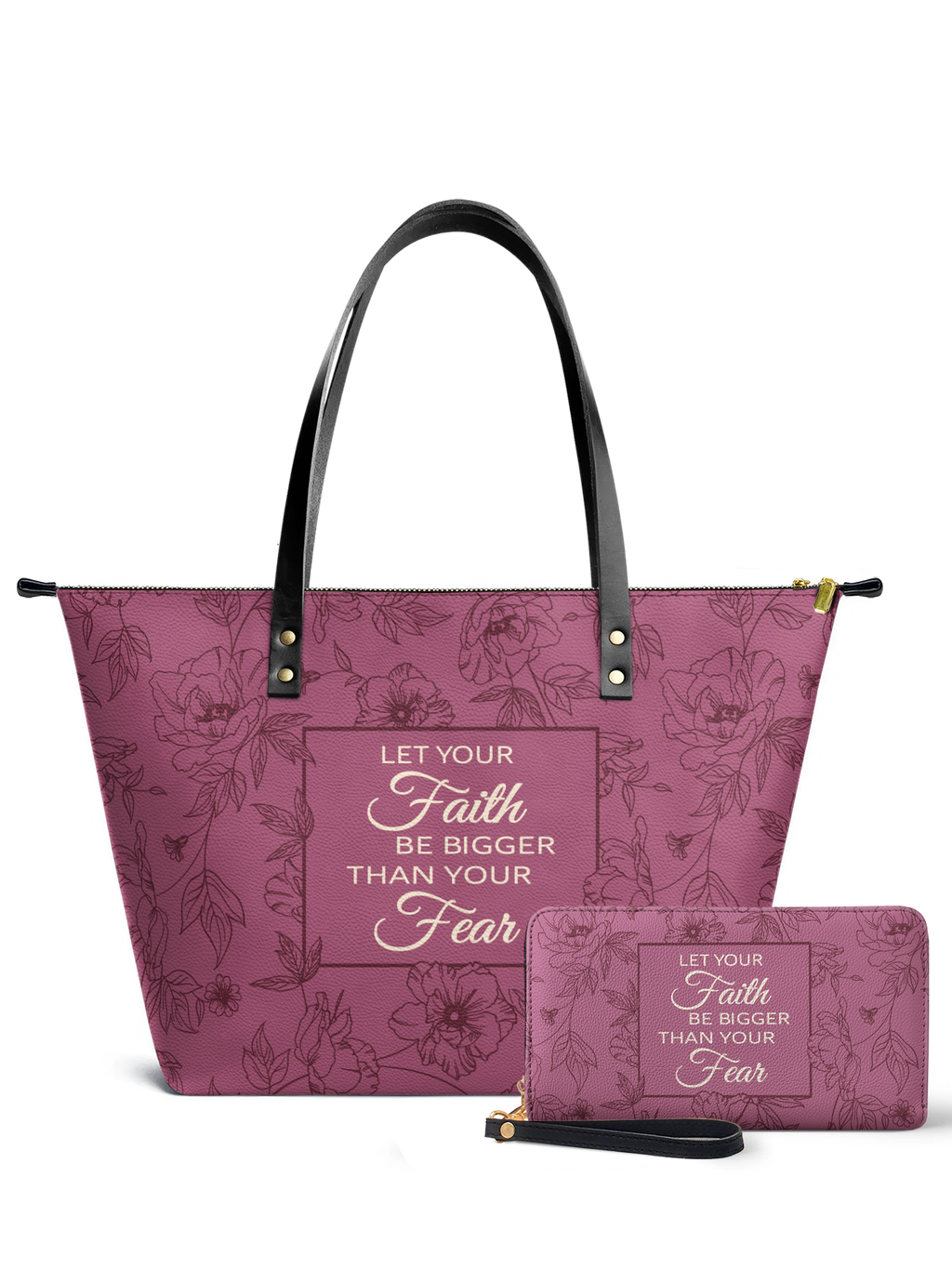 Flourish Classic Leather Tote Bag