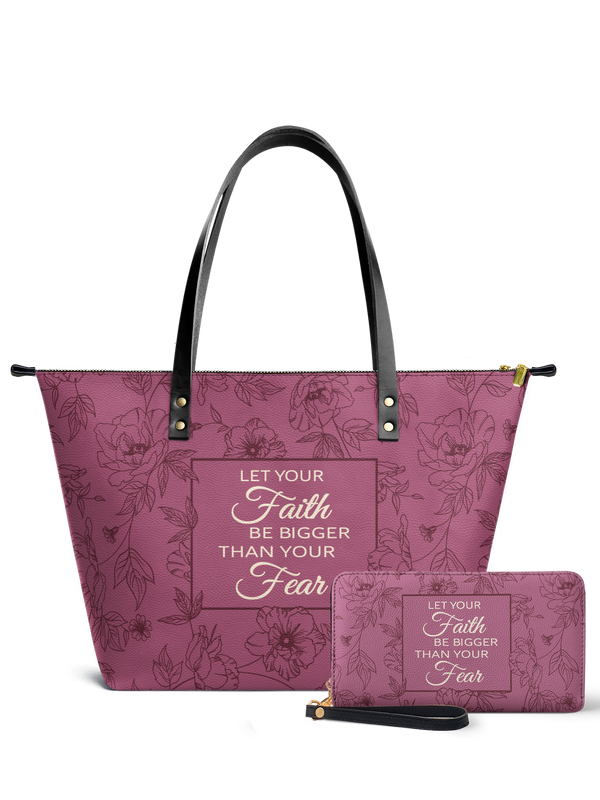 Flourish Classic Leather Tote Bag
