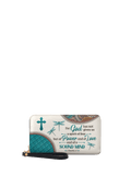 2 Timothy 1:7 Christian Leather Wallet