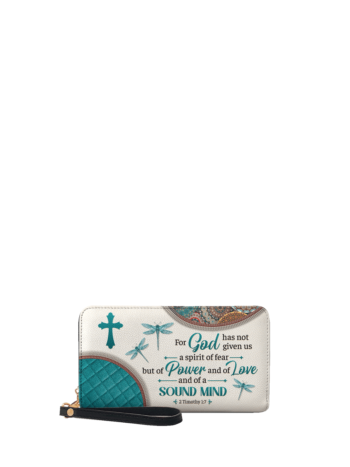 2 Timothy 1:7 Christian Leather Wallet