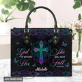 Psalm 46:5 God Is Within Her Leather Handbag
