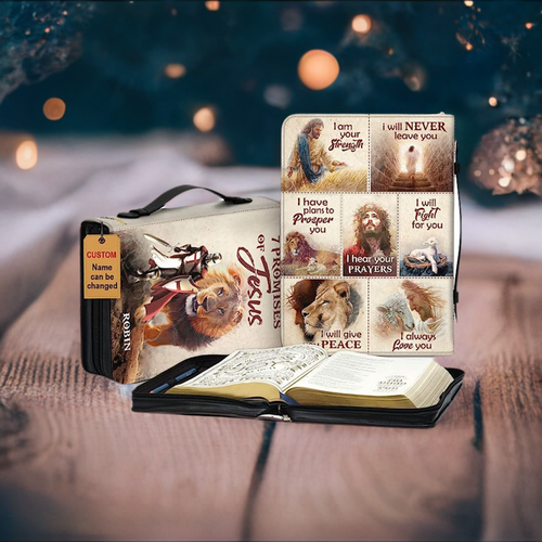 7 Promises of Jesus Personalized Bible Cover
