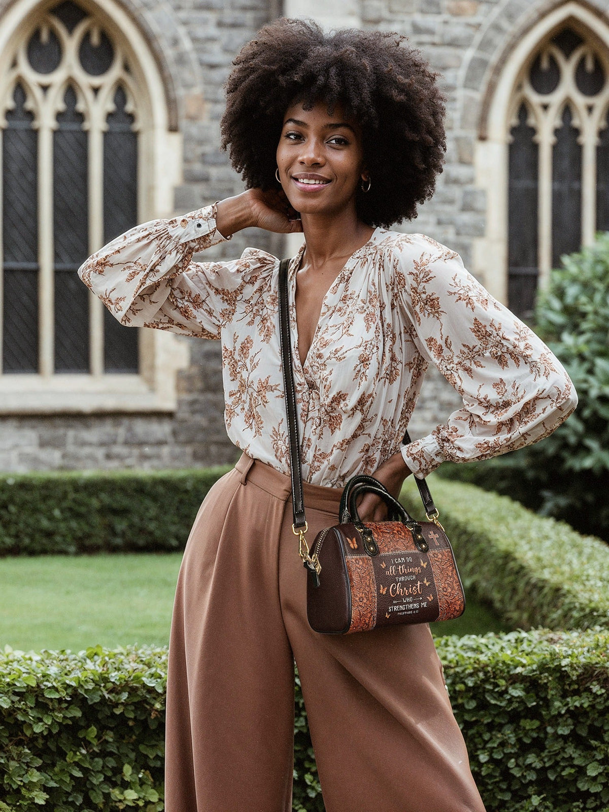 Believe Philippians 4:13 Mini Satchel Bag