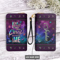 Philippians 4:13 Butterfly Galaxy Leather Wallet