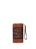 Believe Philippians 4:13 Leather Wallet