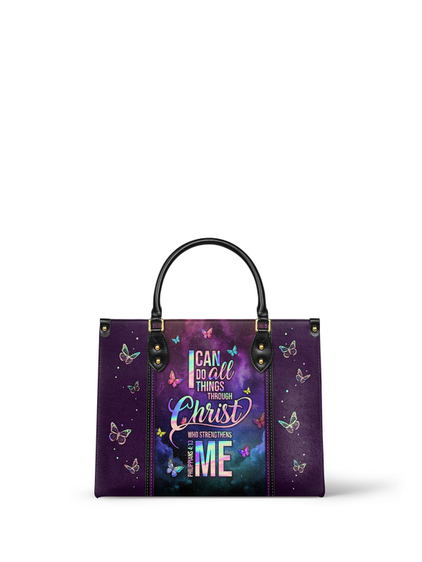 Limitless Philippians 4:13 Leather Handbag