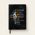 Philippians 4:13 Leather Prayer Journal