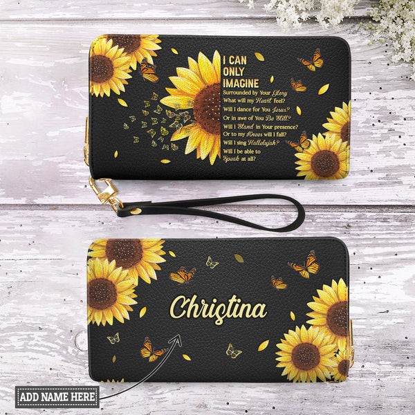 I Can Only Imagine Sunflower Butterfly Wallet
