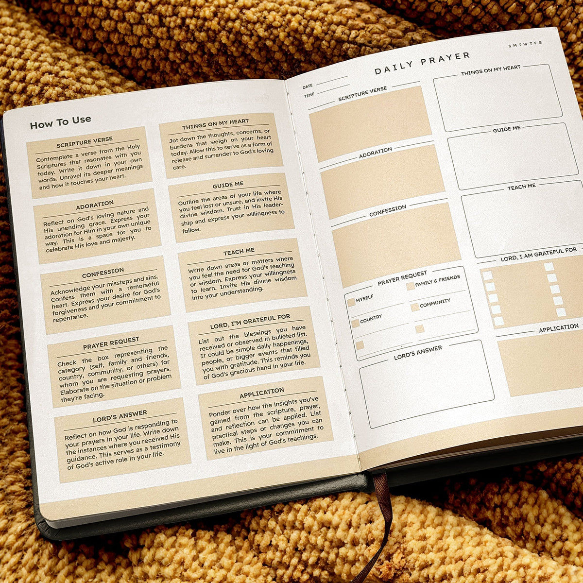 Psalm 23:4 Comfort Leather Prayer Journal