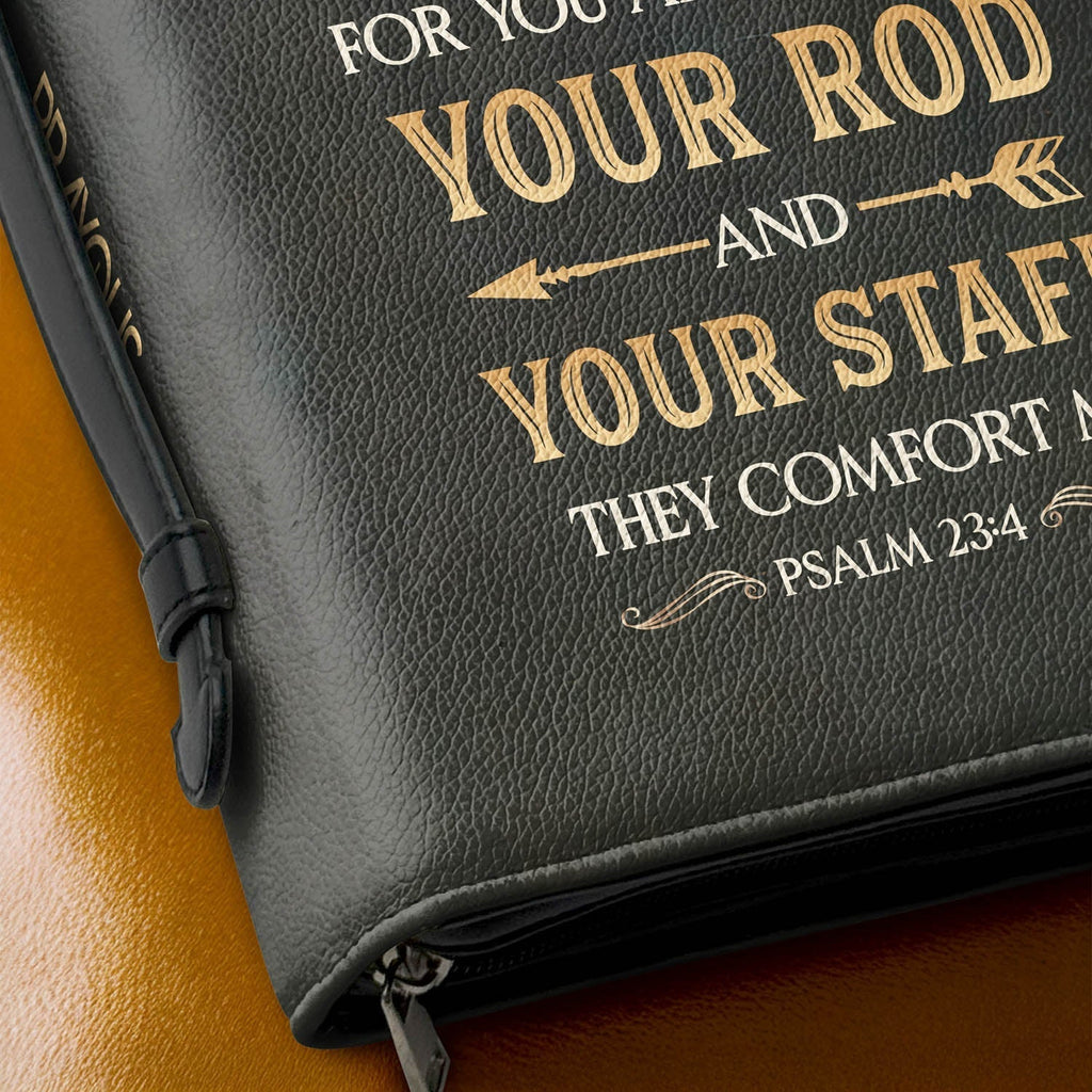 Psalm 23:4 Comfort Scripture Bible Cover