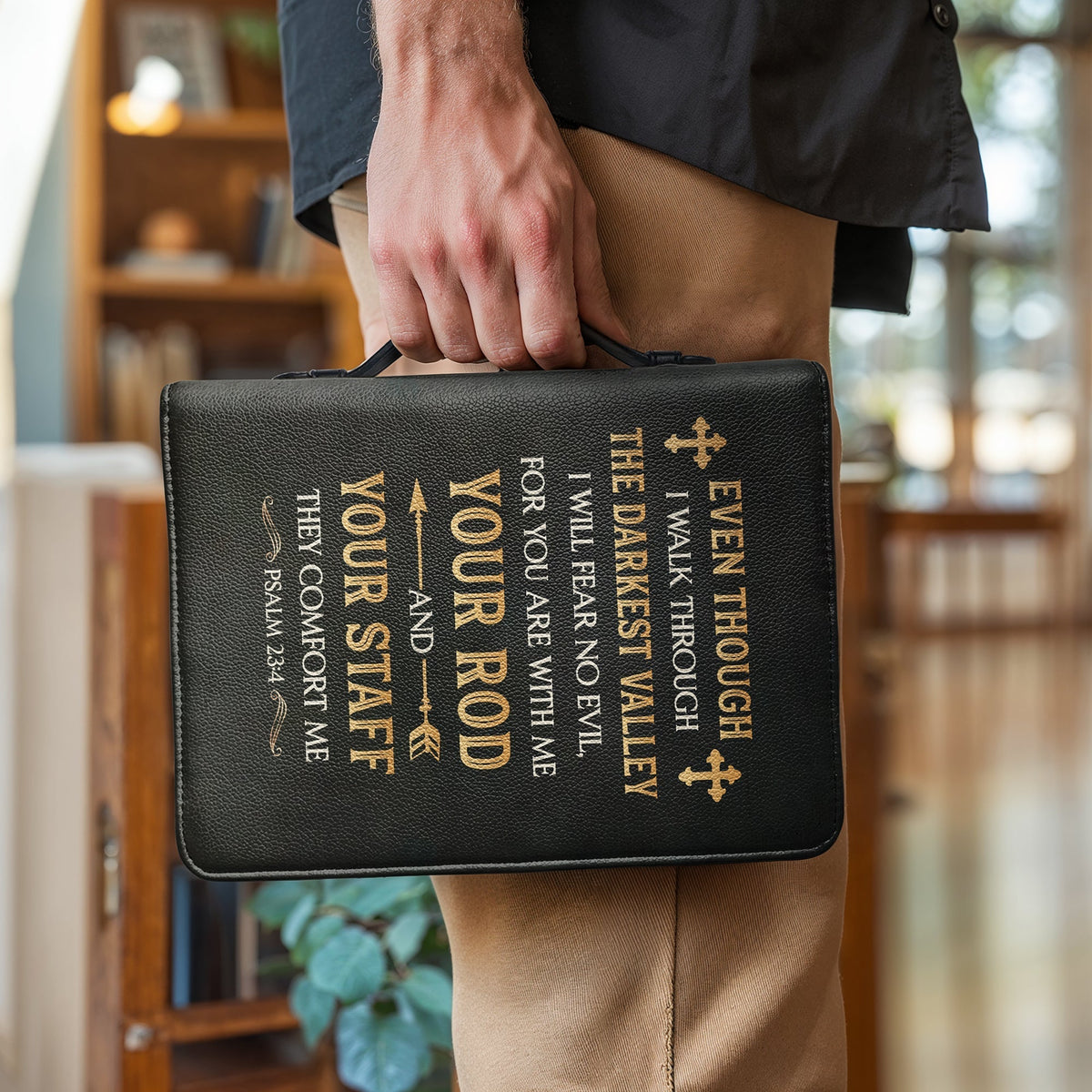 Psalm 23:4 Comfort Scripture Bible Cover
