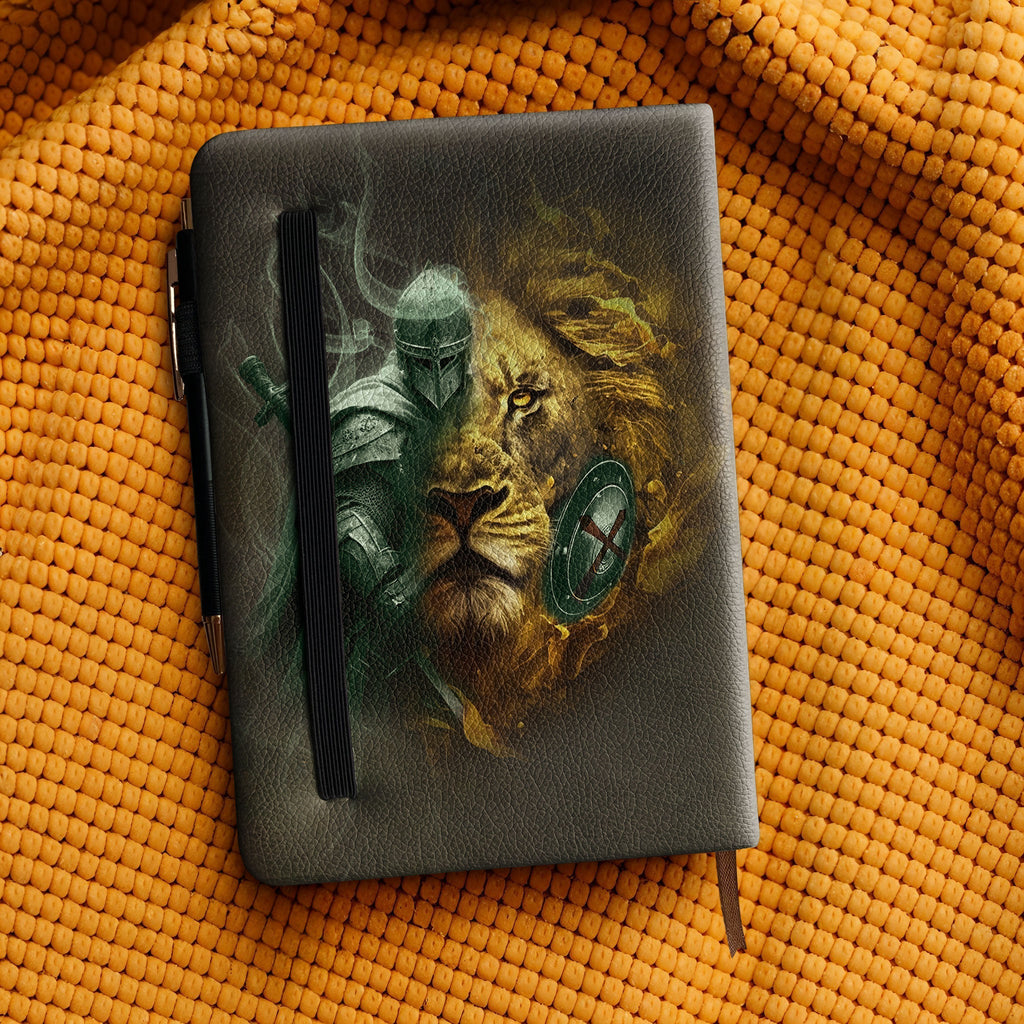 Psalm 23:4 Comfort Leather Prayer Journal