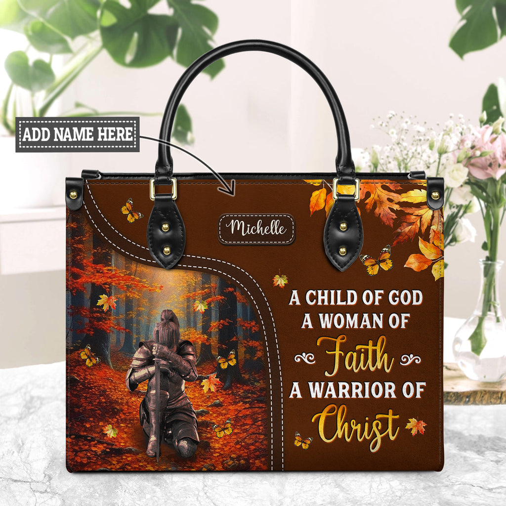 Child Of God Woman Of Faith Leather Handbag Set