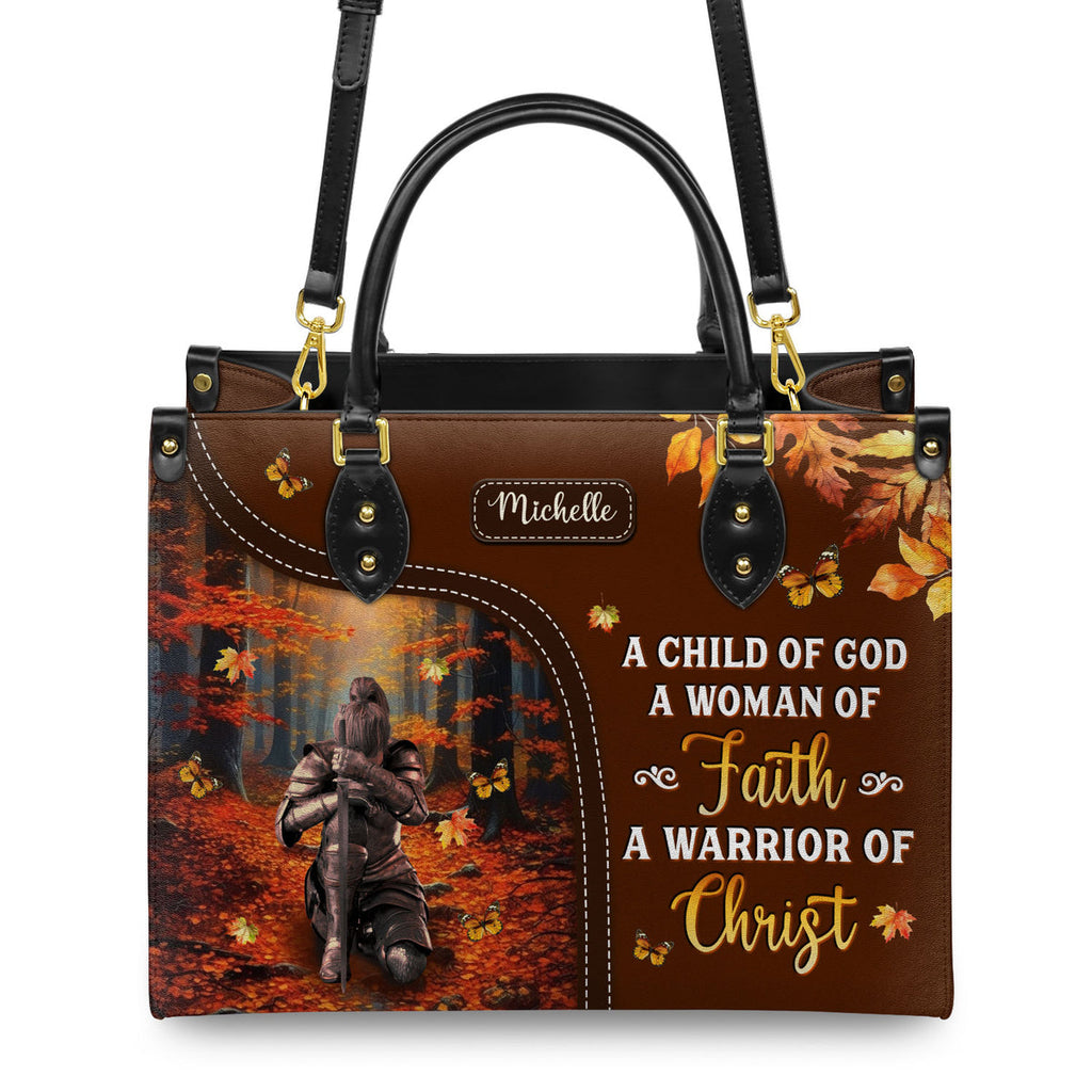 Child Of God Woman Of Faith Leather Handbag Set