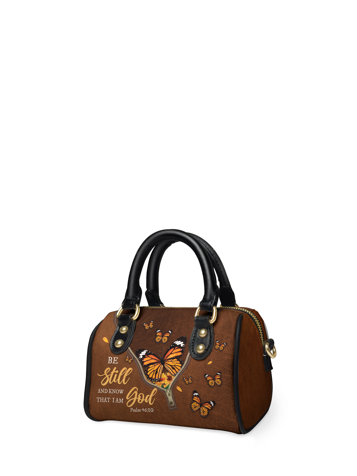 Serene Psalm 46:10 Mini Satchel Handbag