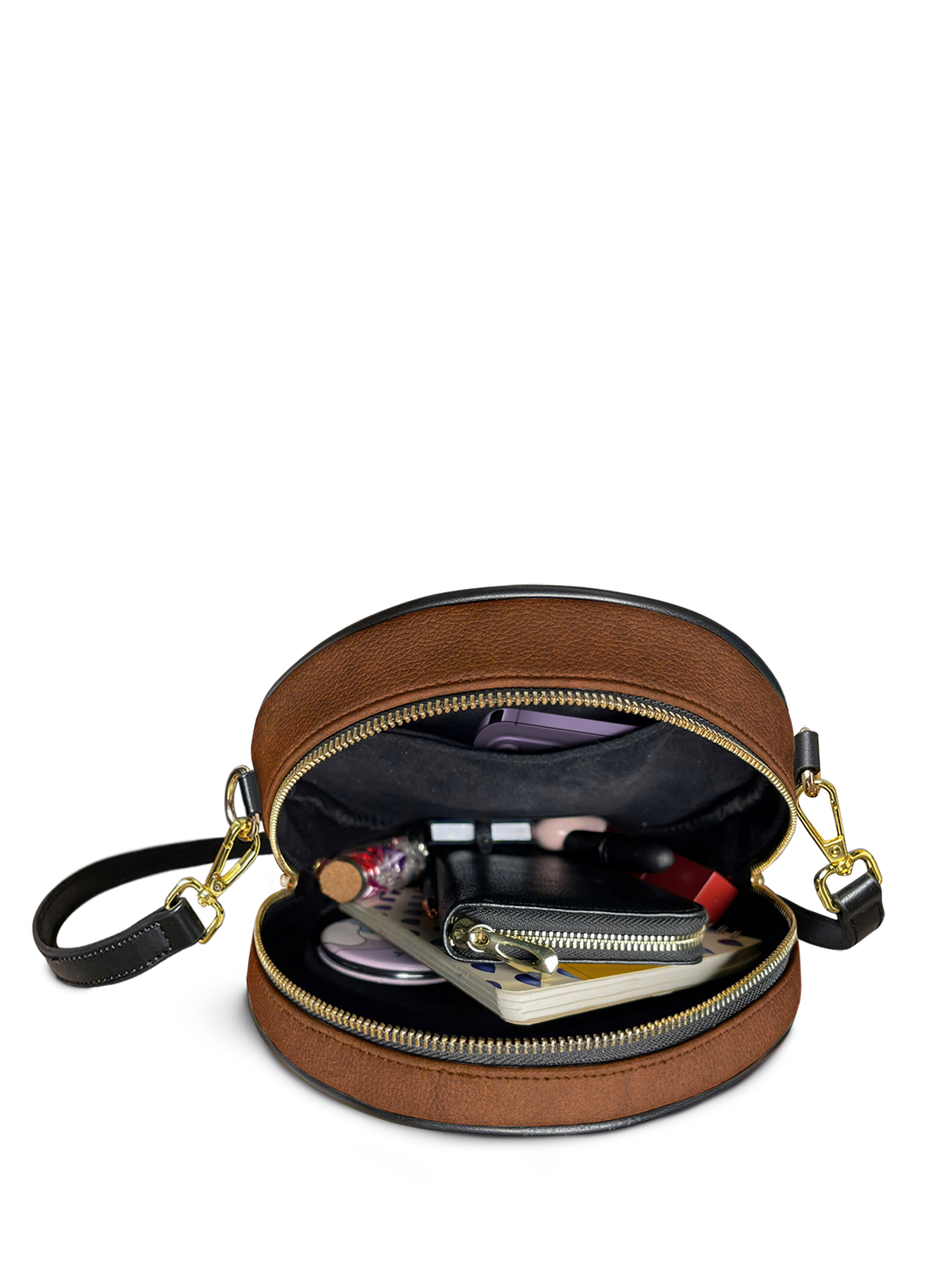 Serene Psalm 46:10 Circle Crossbody Bag