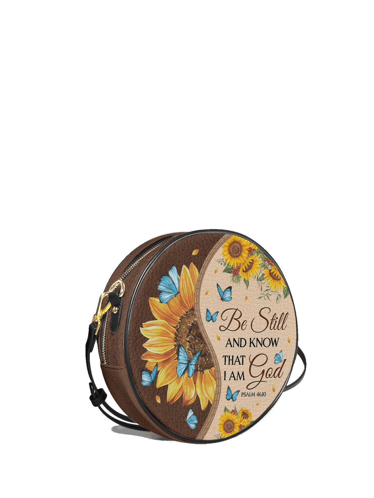 Presence Psalm 46:10 Circle Crossbody Bag