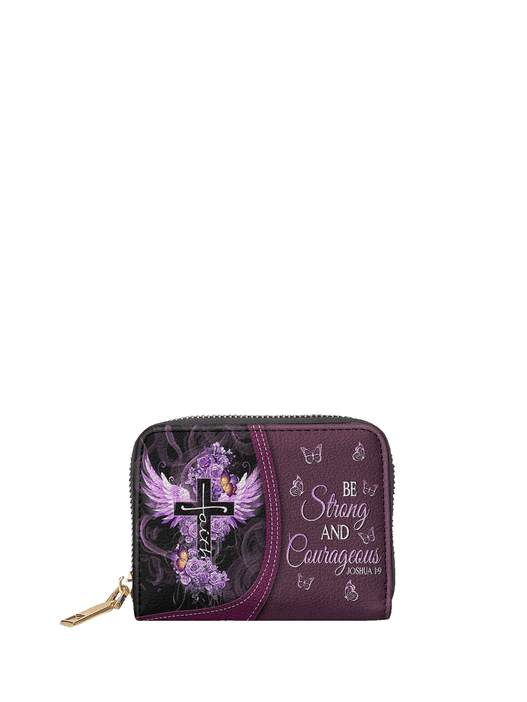 Courage Joshua 1:9 Bible Verse Mini Wallet