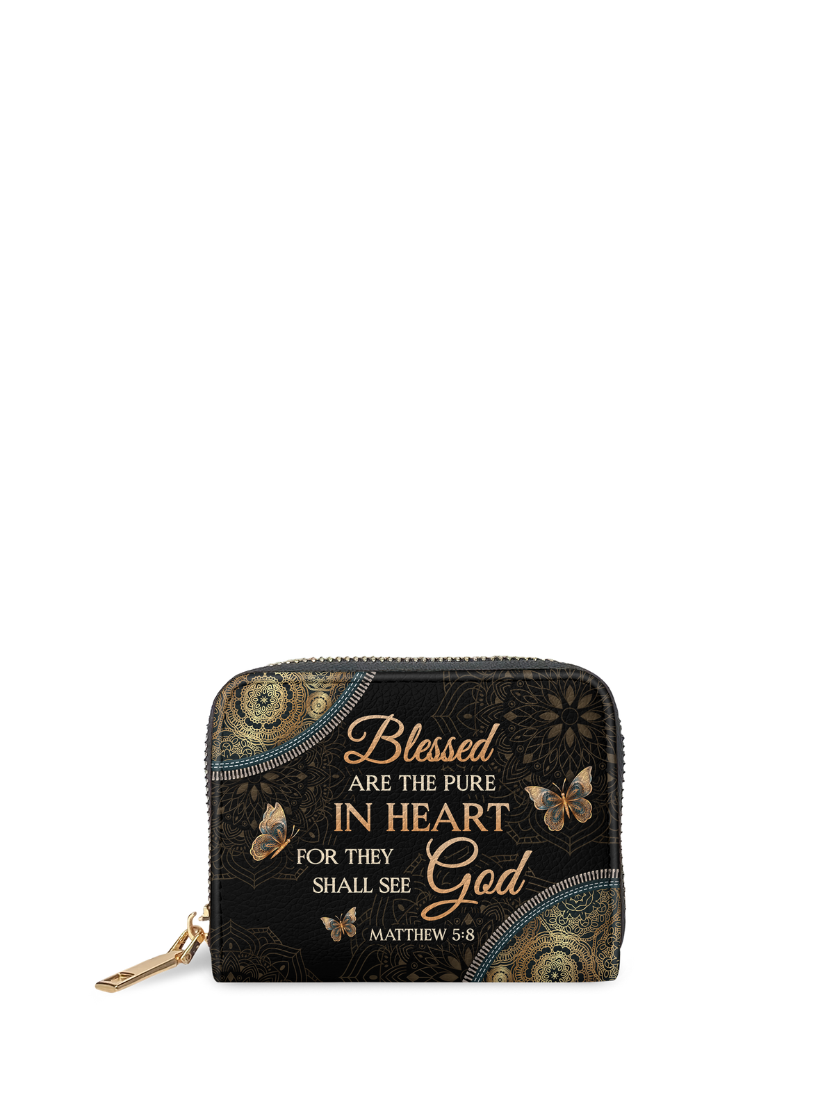 Pure Matthew 5:8 Scripture Mini Wallet