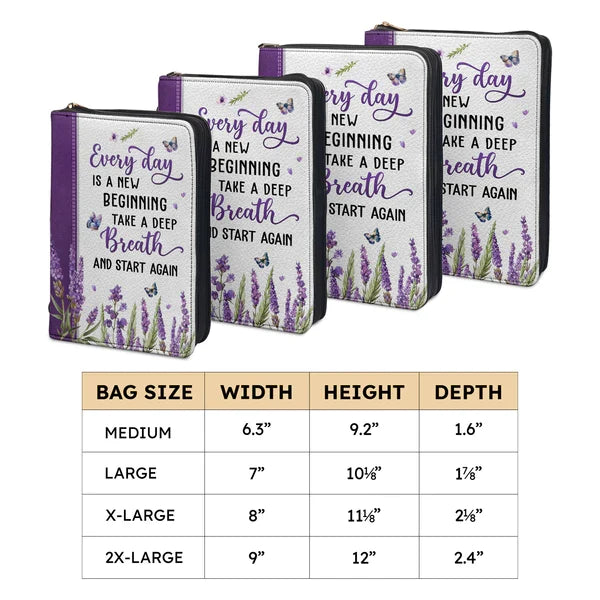 Personalized Floral New Beginning Bible Cover