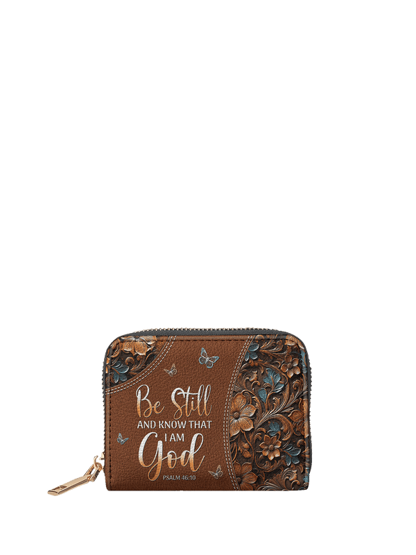 Stillness Psalm 46:10 Bible Verse Mini Wallet