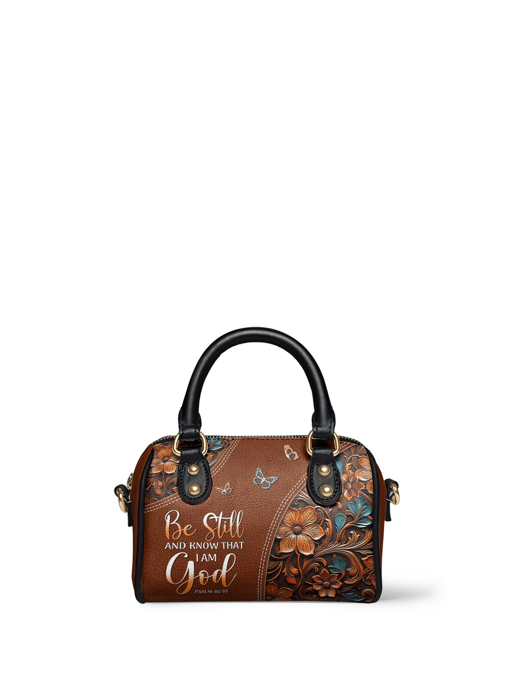 Stillness Psalm 46:10 Mini Satchel Handbag