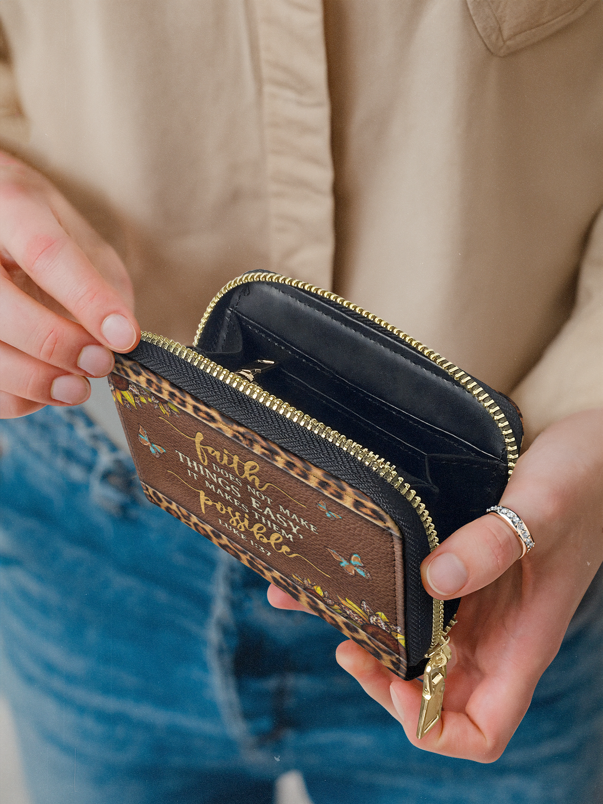 Possible Luke 1:37 Bible Verse Mini Wallet