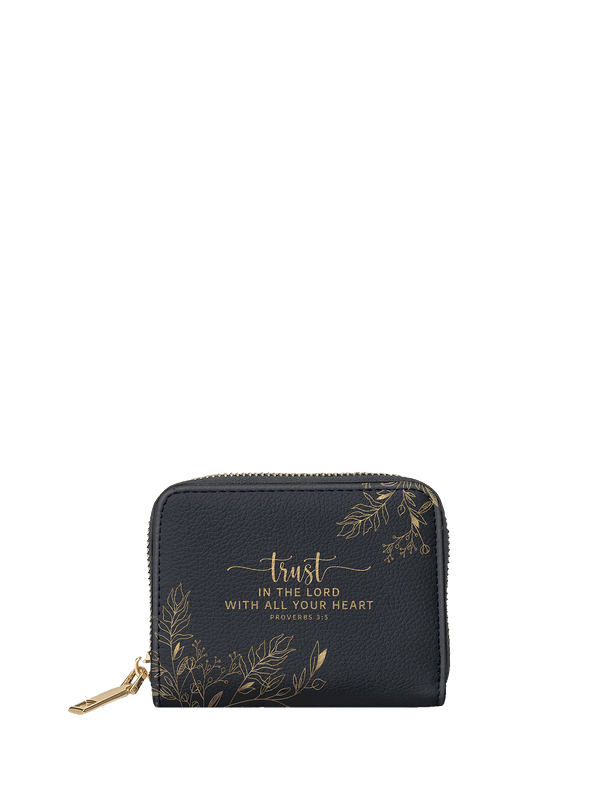 Trust Proverbs 3:5 Compact Mini Wallet