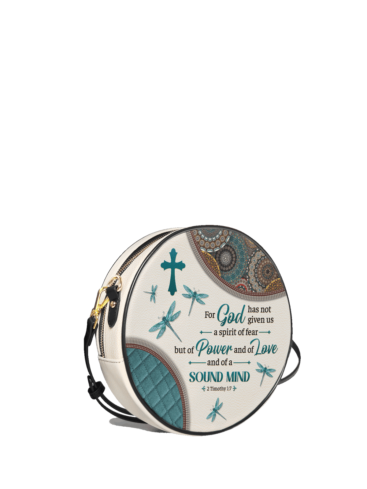 2 Timothy 1:7 Poise Circle Crossbody Bag