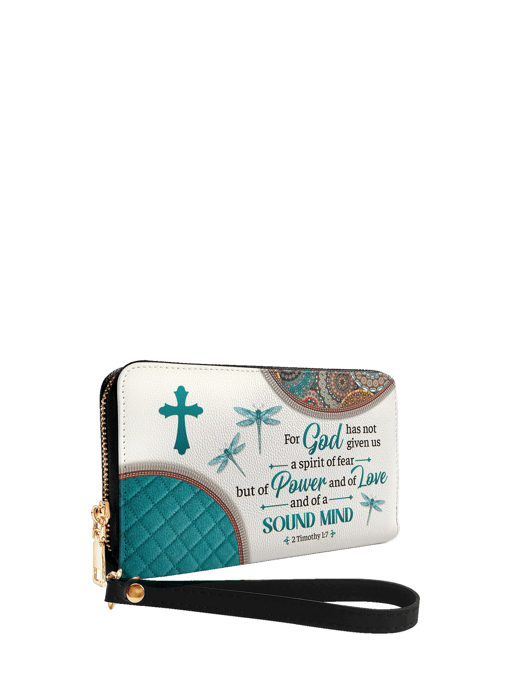 Poise 2 Timothy 1:7 Bible Verse Wallet