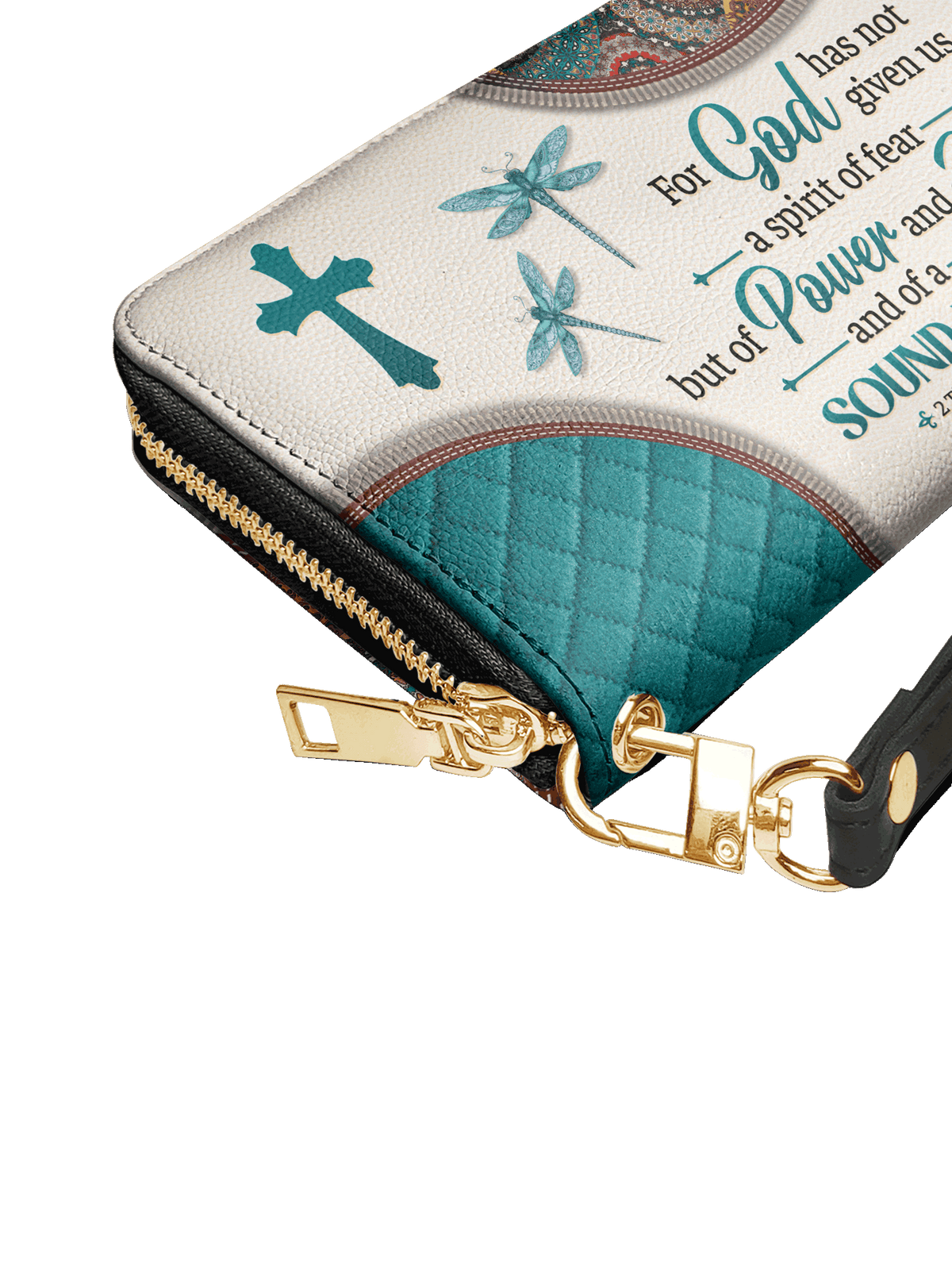 2 Timothy 1:7 Christian Leather Wallet
