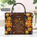 Personalized John 3:16 Leather Handbag