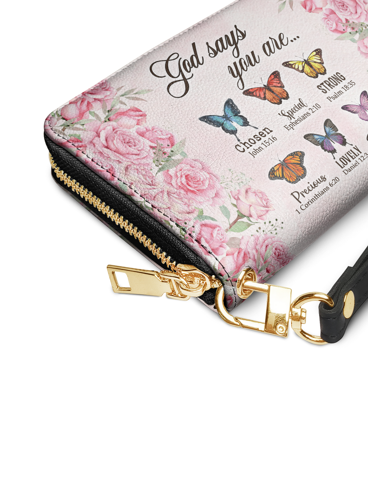 Flutter Butterfly Zip-Around Wallet