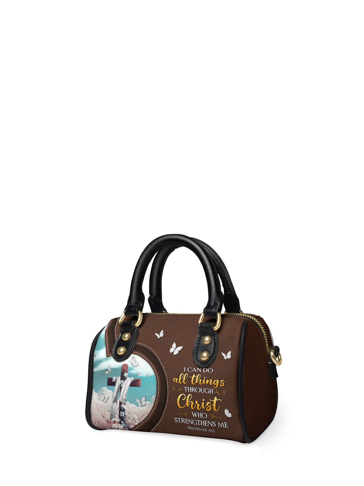 Rise Philippians 4:13 Mini Satchel Handbag