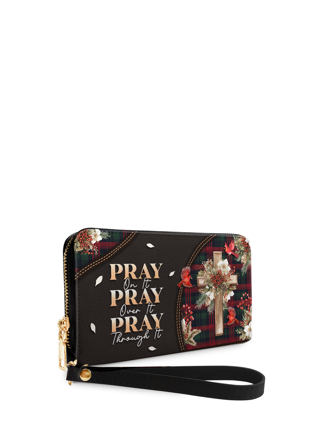 Pray Christian Faith Leather Wallet