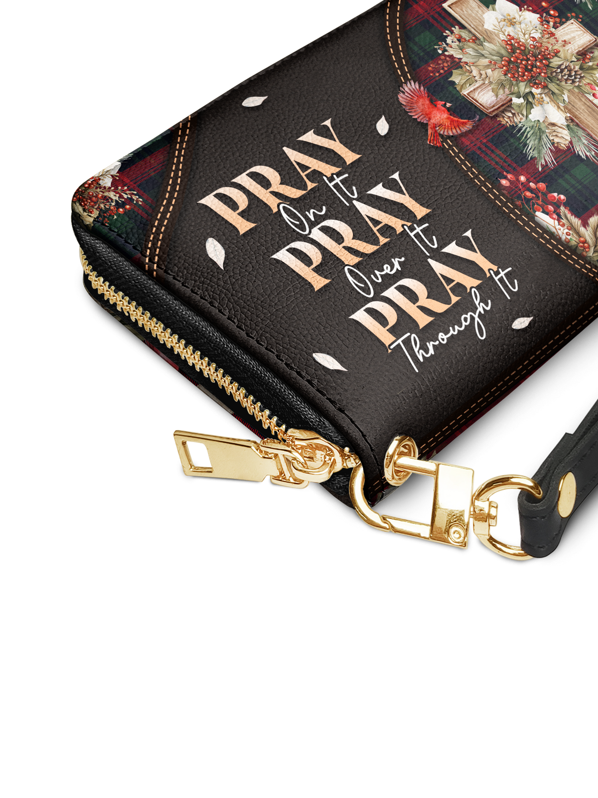 Pray Christian Faith Leather Wallet