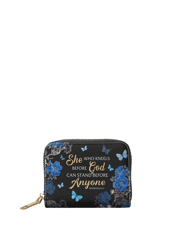 Romans 8:31 Anchor Bible Verse Mini Wallet