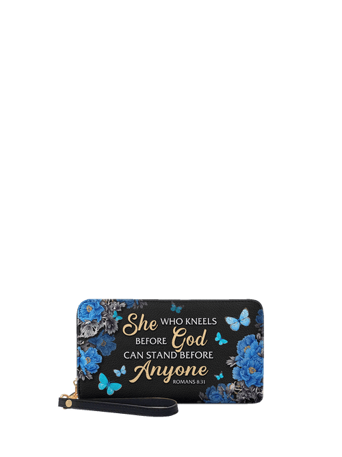 Anchor Romans 8:31 Leather Wallet