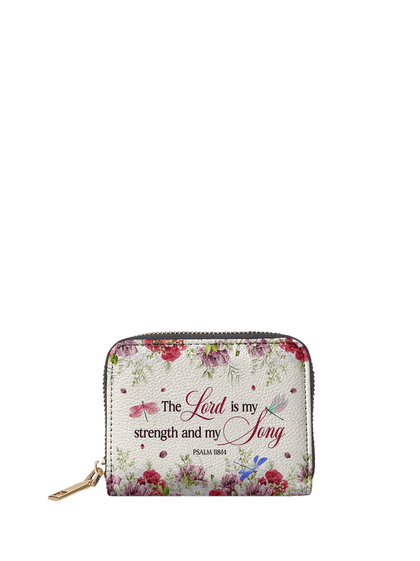 Psalm 118:14 Melody Bible Verse Mini Wallet