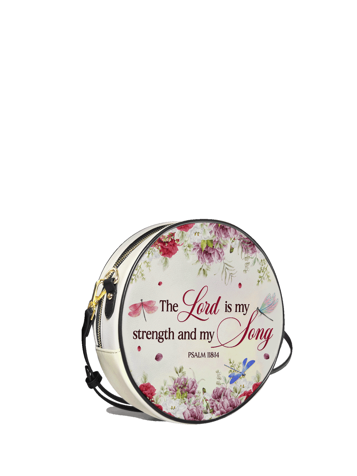 Melody Psalm 118:14 Circle Crossbody Bag