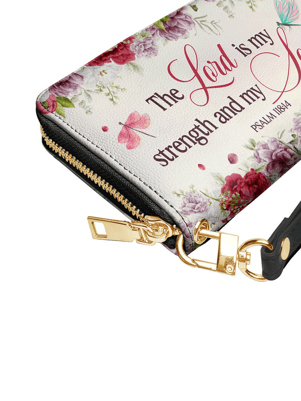 Melody Psalm 118:14 Bible Verse Wallet