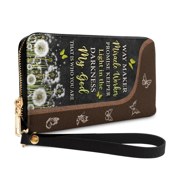 Personalized Way Maker Butterfly Clutch Purse