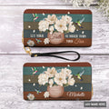 Faith Over Fear Hummingbird Leather Wallet