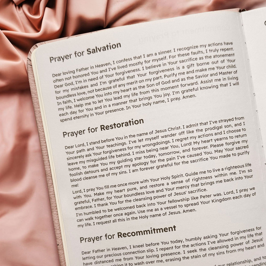 Graceful Leather Prayer & Devotional Journal