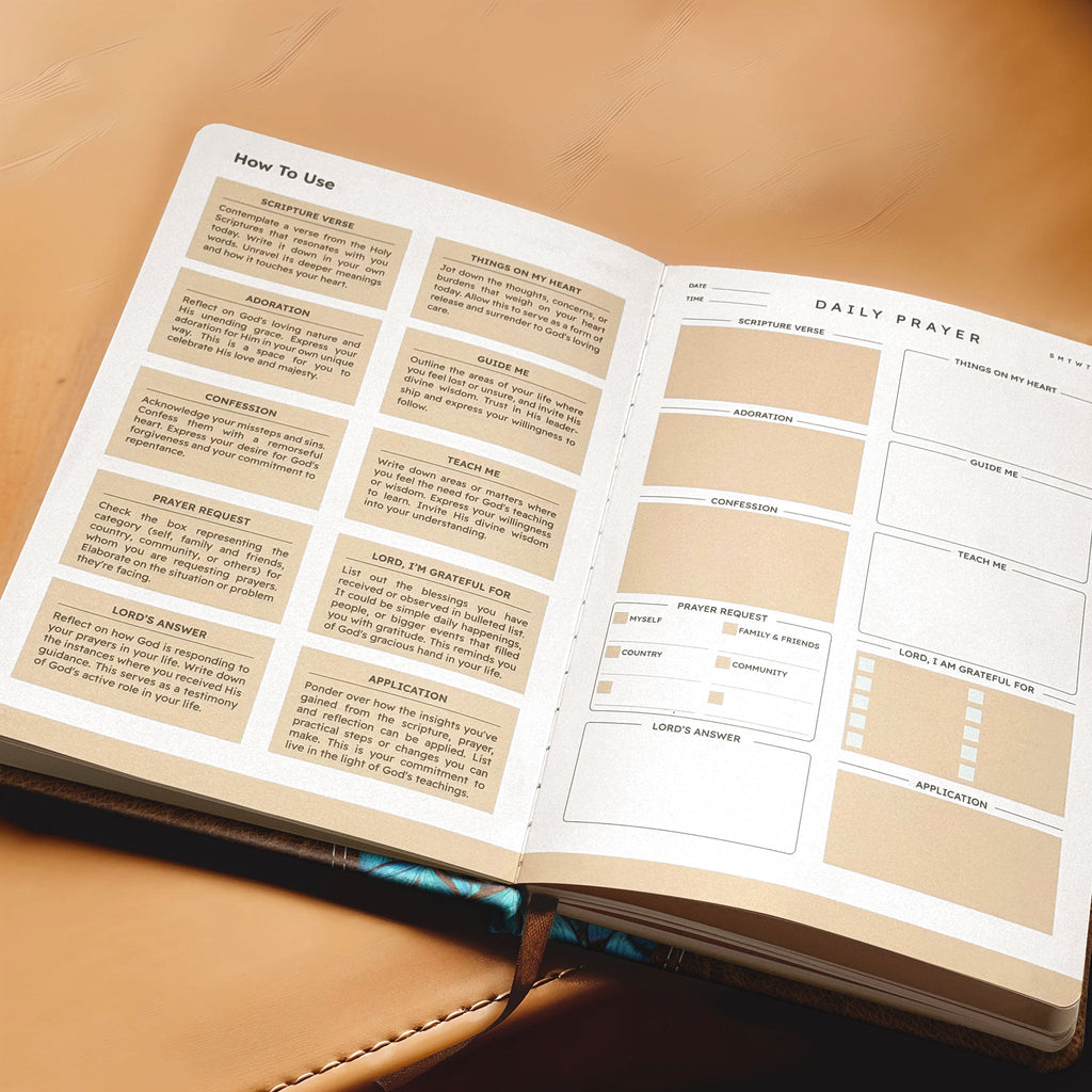 Light Leather Daily Prayer Journal
