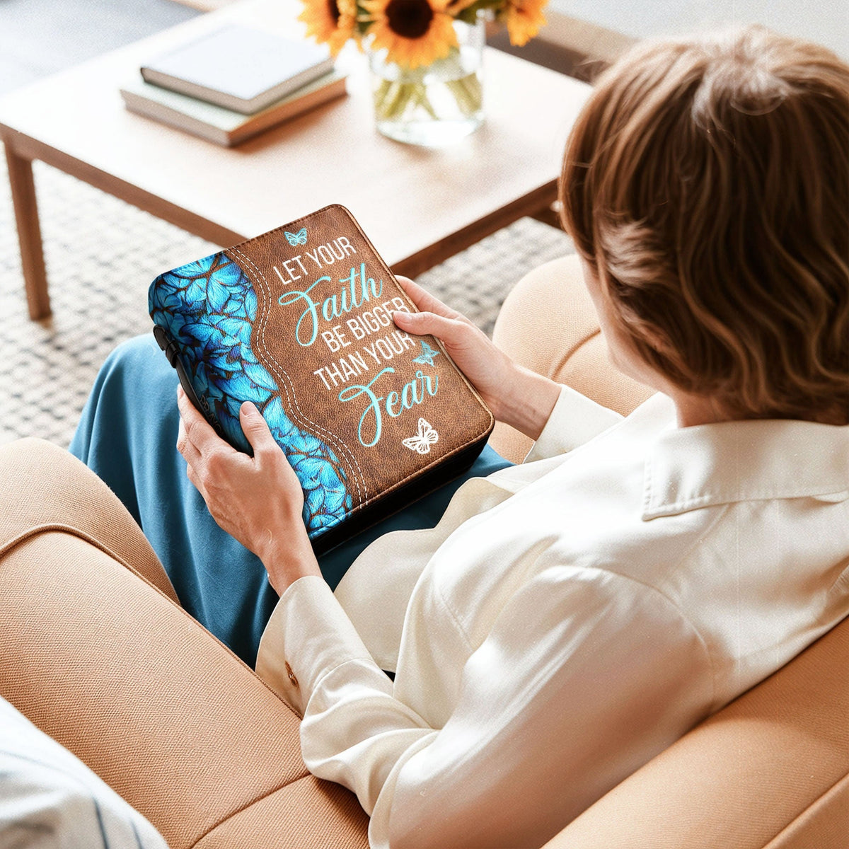 Inspirational Light Bible Cover Case