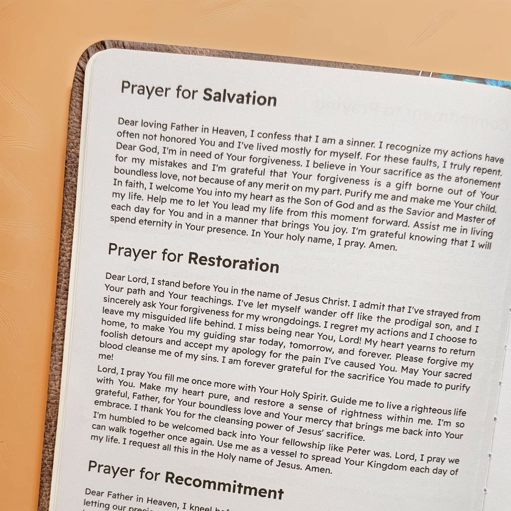 Light Leather Daily Prayer Journal