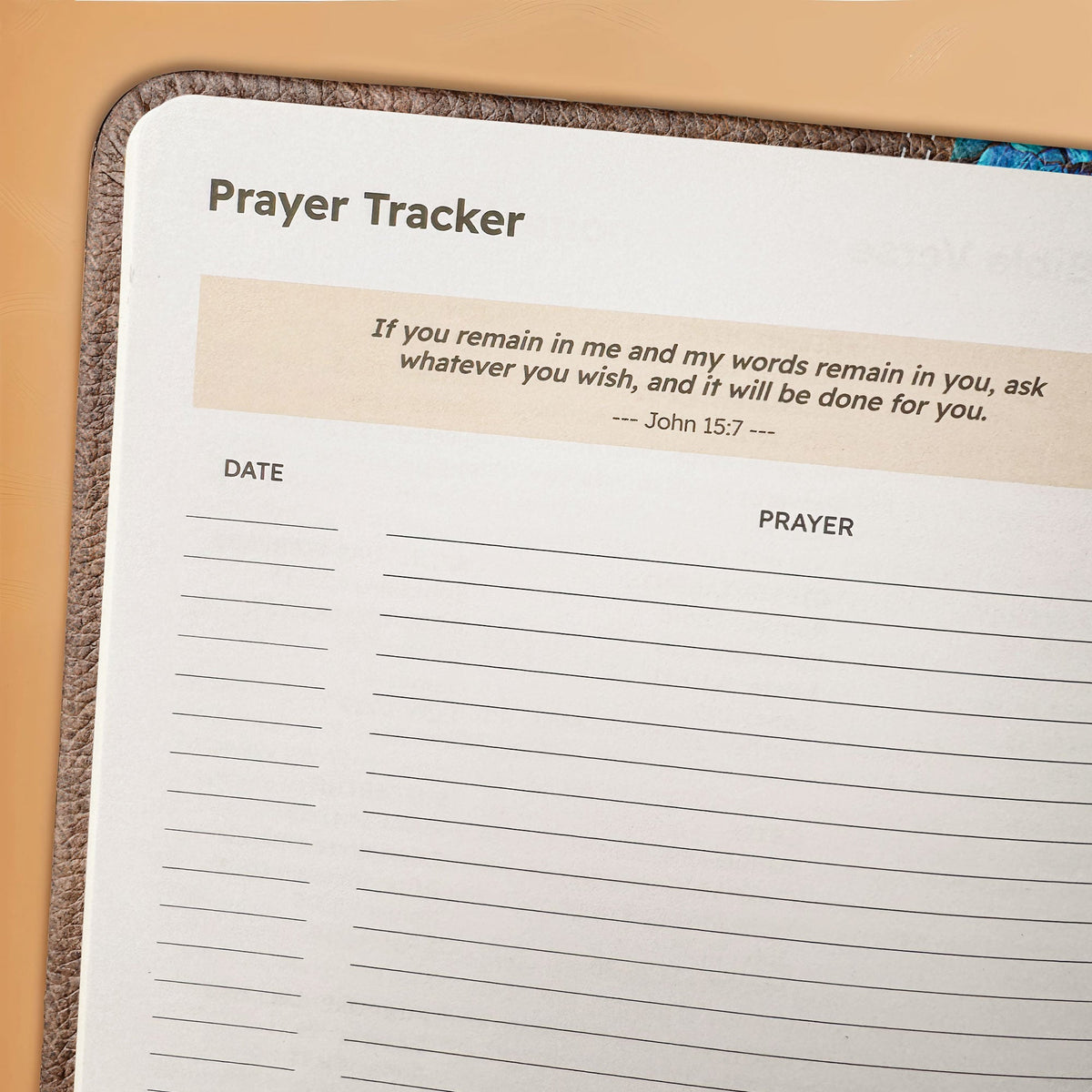 Light Leather Daily Prayer Journal