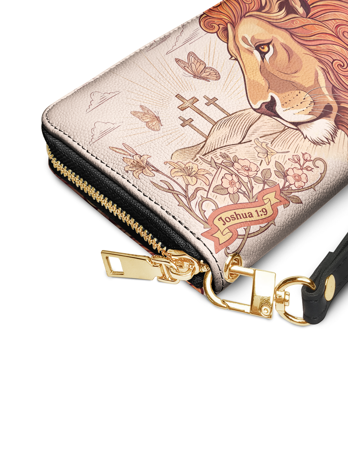 Lion of Judah Joshua 1:9 Bible Verse Wallet